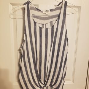 Umgee Blue Stripe Top